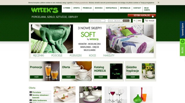 Witeks ist ein Onlineshop aus Polen mit vielen Haushaltswaren.