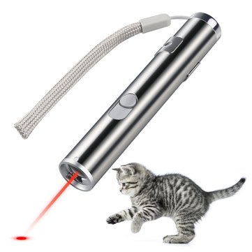 Loskii PT-31 USB Rechargeable Pet Toys Cat Training Toy Laser Pointer With LED Flashlight Pet Supplies from Home and Garden on banggood.com
