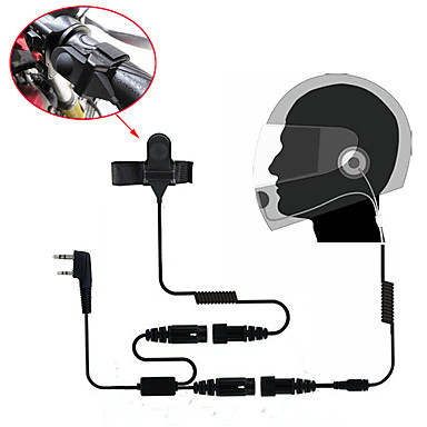 motocykl hełm kasku słuchawki na dwie ręce radiotelefonu walkie talkie 365 baofeng wanhua