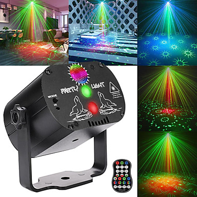 60 wzorów rgb światła sceniczne sterowanie głosem muzyka led disco light party show projektor laserowy lampa efektowa z kontrolerem （akumulator）